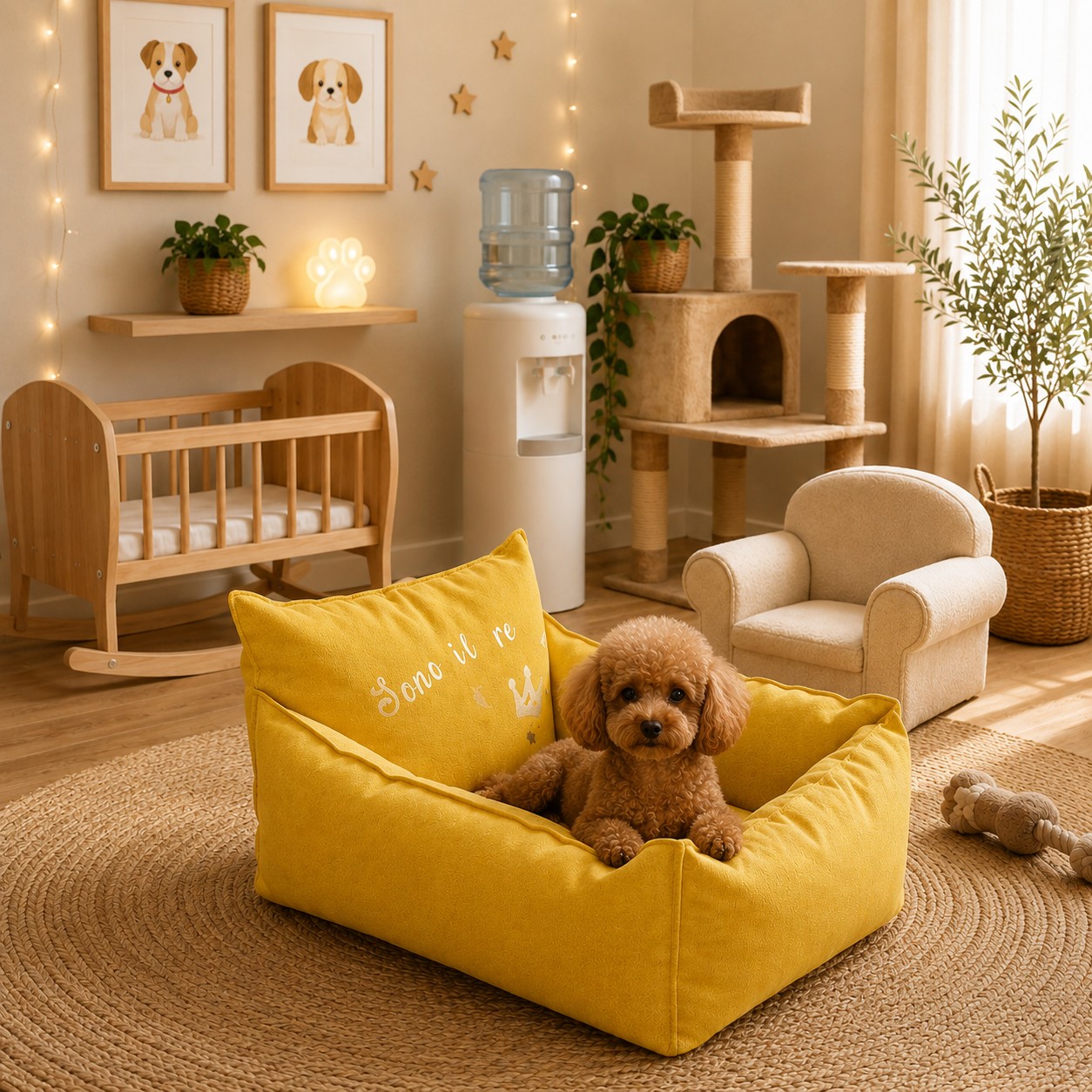 Cuccia Divanetto Artigianale in Cotone per Cani